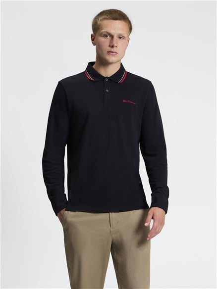 Long Sleeve Signature Pique Polo