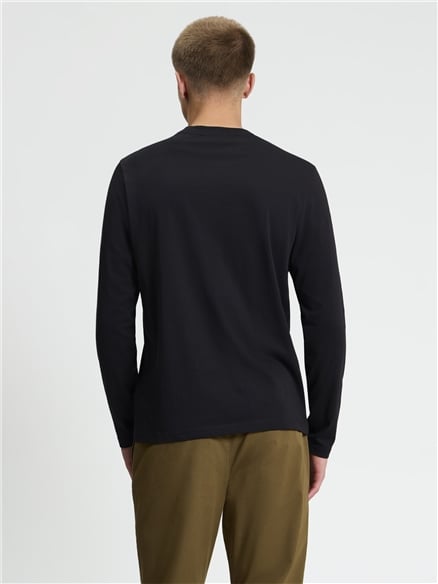 Long Sleeve Signature Tshirt in Black