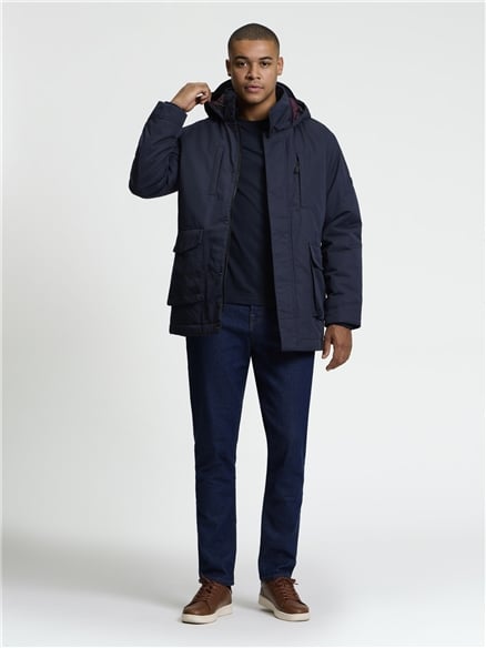 Heavy Parka in Dark Navy