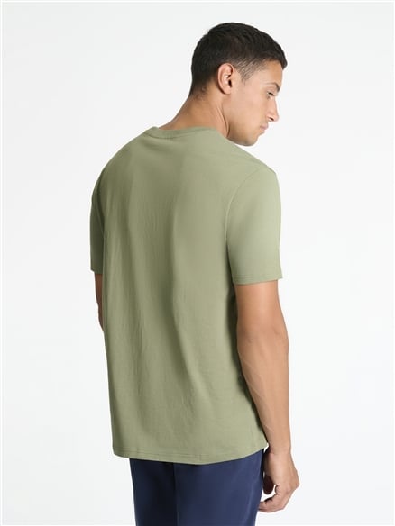 Geo Target Tee in Litchen Green