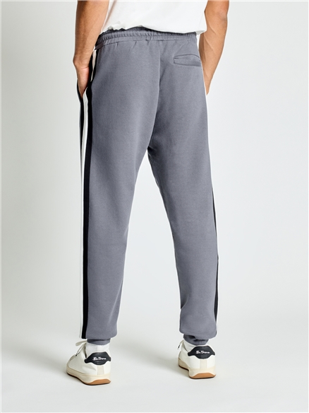 Cut & Sew Stripe Jogger in Slate