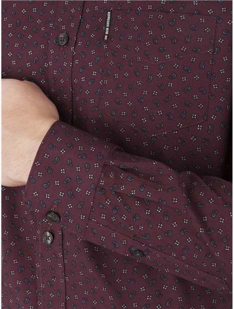 Long Sleeve Geo Paisley Shirt