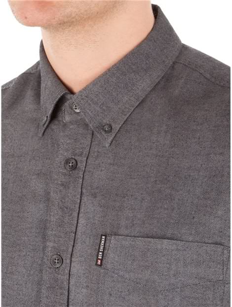 Long Sleeve Brushed Plain Shirt