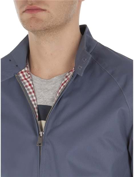 Blue Cotton Harrington Jacket