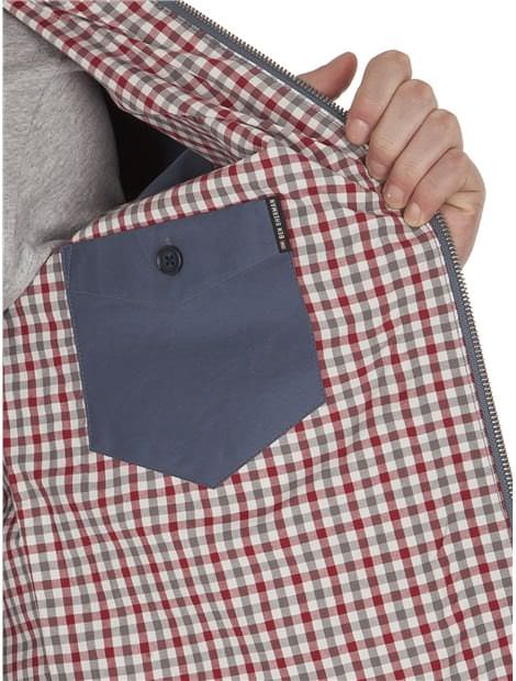 Blue Cotton Harrington Jacket