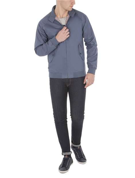 Blue Cotton Harrington Jacket