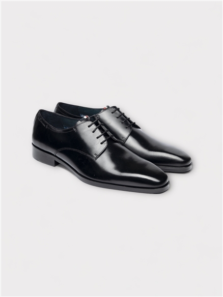 Kenton Black Leather Shoe in Black