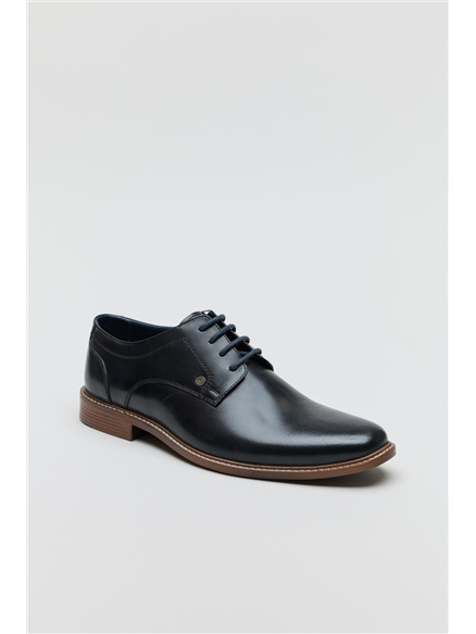 PETHICK SHOE COW BURNISH BLK LEA