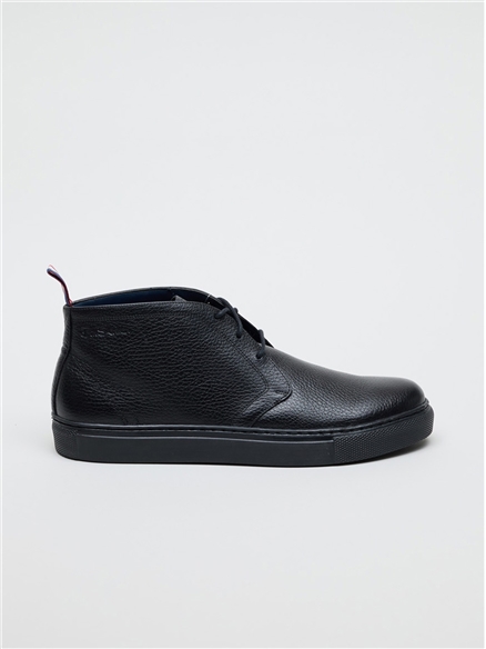 Parka Boot Black Milled Leather 