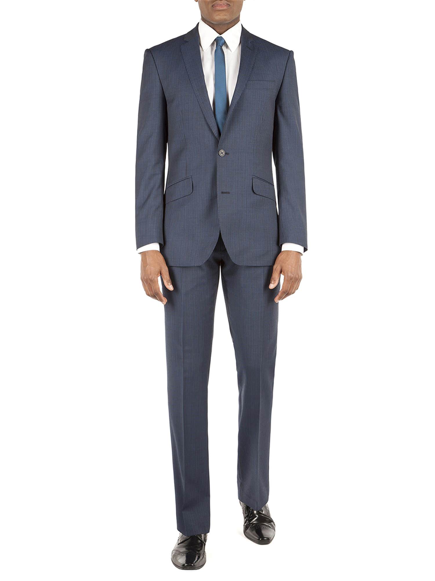  Blue Stripe Kings Fit Suit