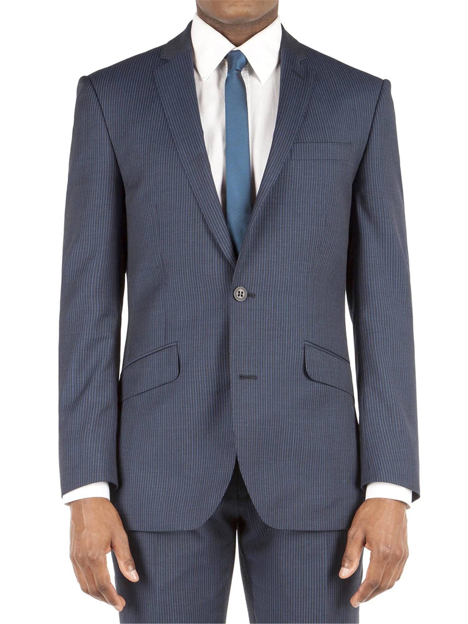  Blue Stripe Kings Fit Suit