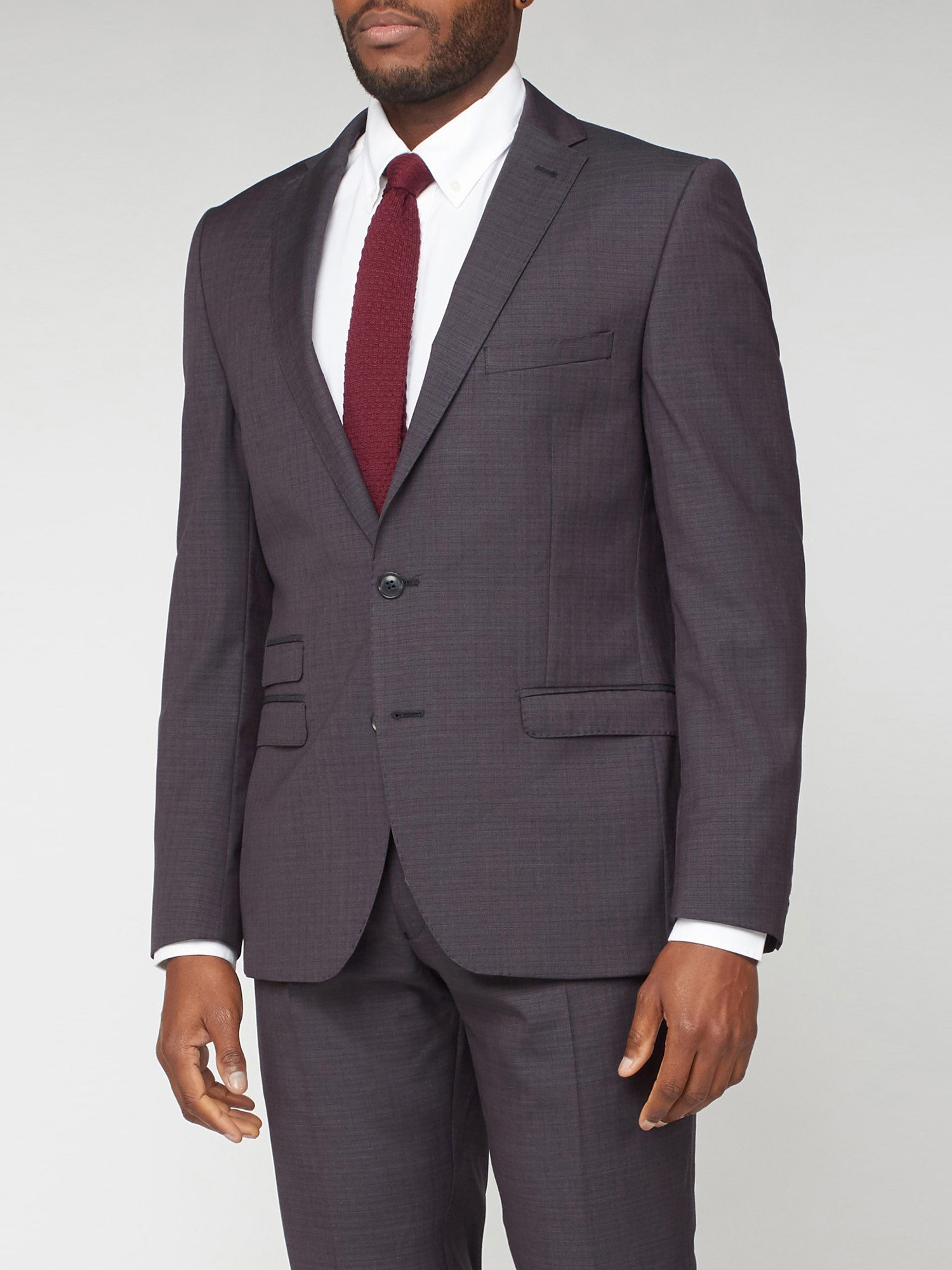 Peacoat Structure Check Suit Jacket