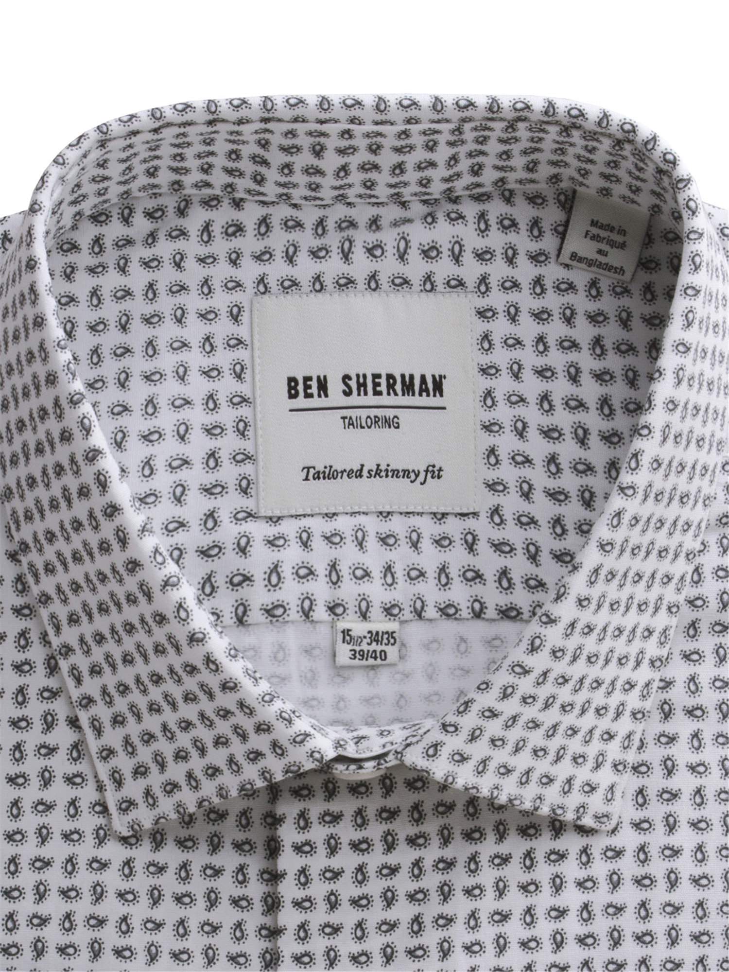 Small paisley Skinny Fit Shirt - Ben Sherman US