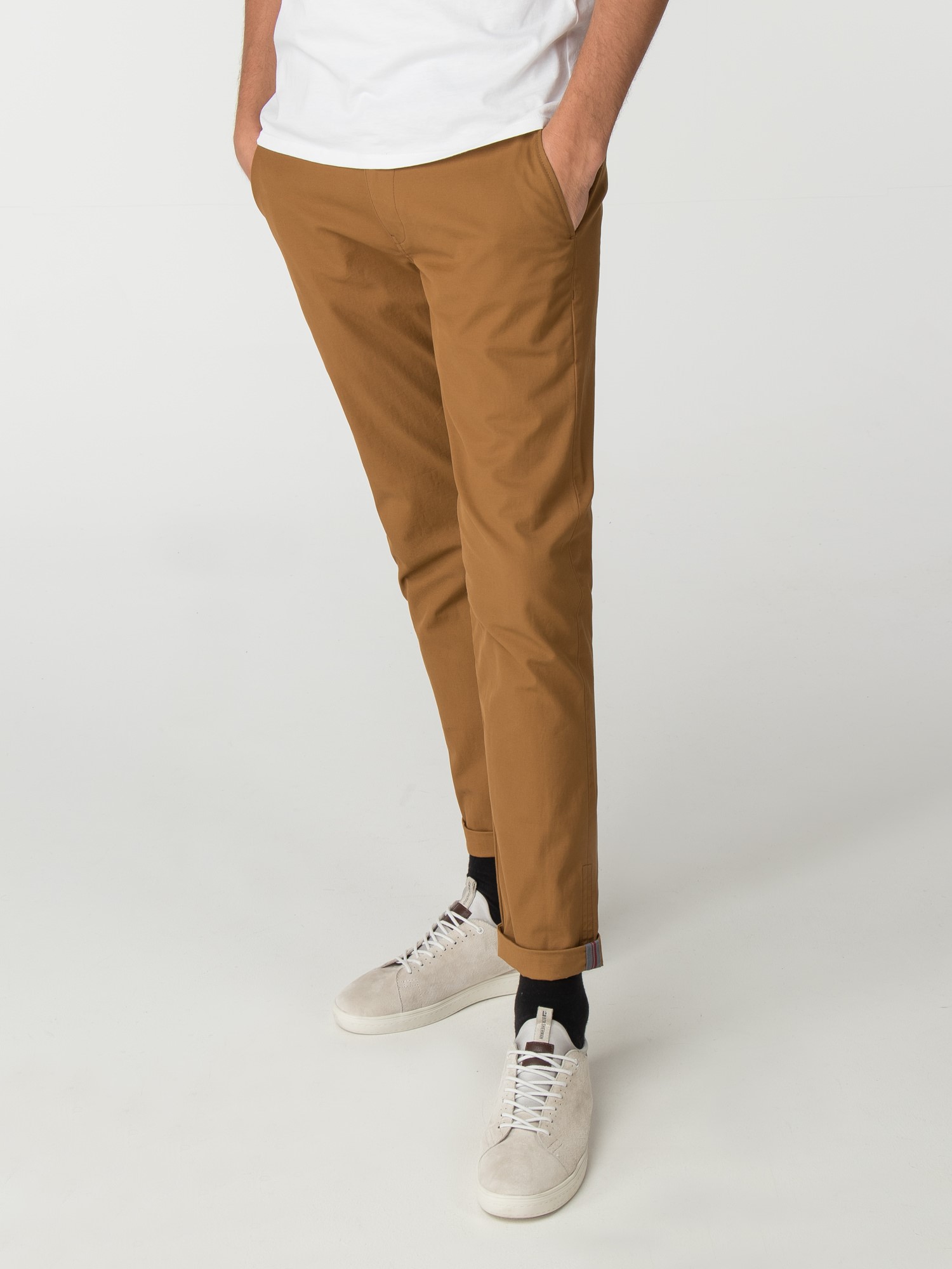 Camel Brown Skinny Stretch Chino