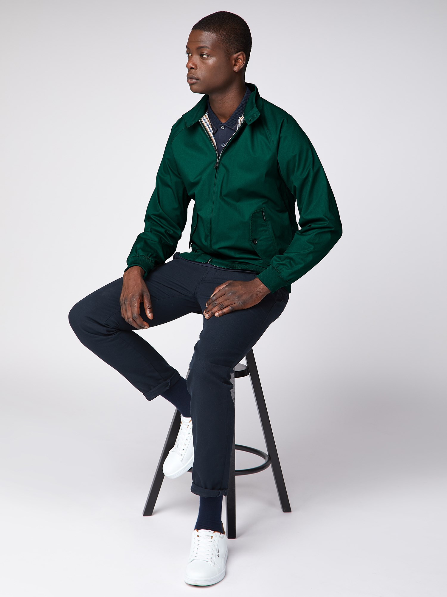 Sea Green Harrington Jacket