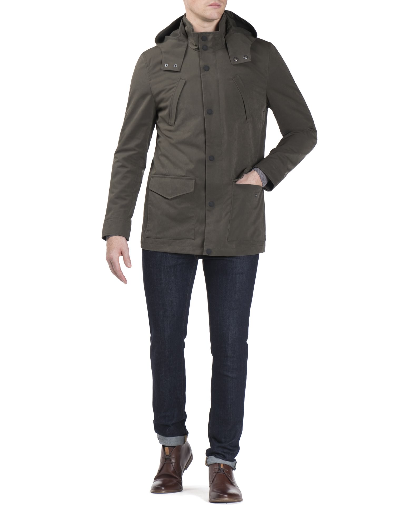 Hooded Mac Mens Walking Jacket