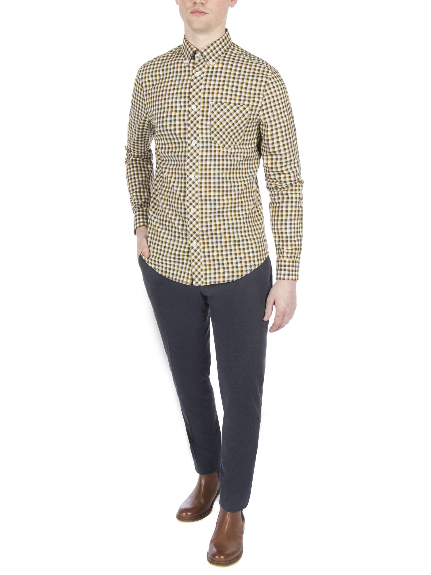 Long Sleeve Oxford Check Shirt