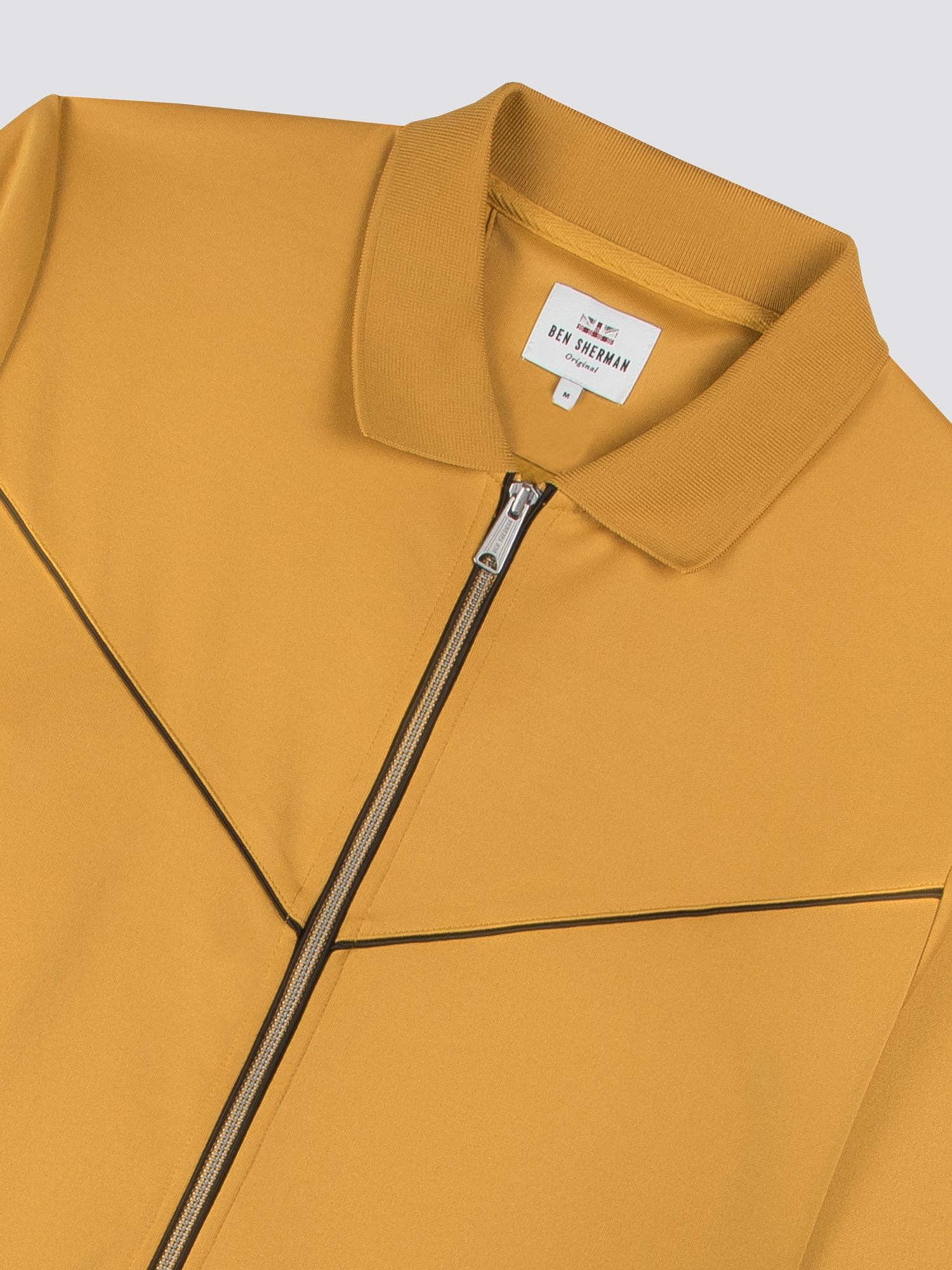 Yellow Tricot Track Top Jacket