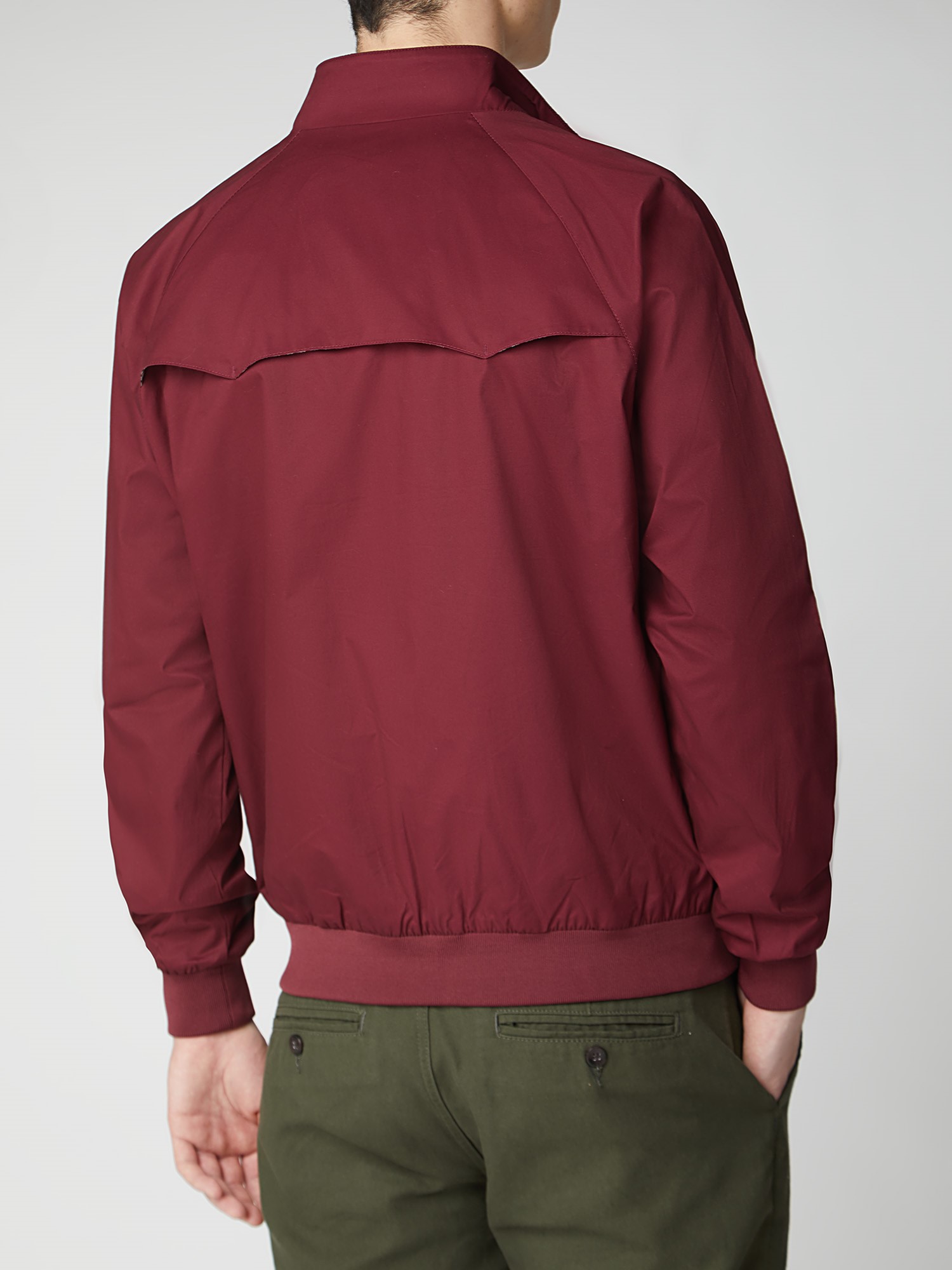 Men s Wine Red Harrington Jacket Ben Sherman Est 1963