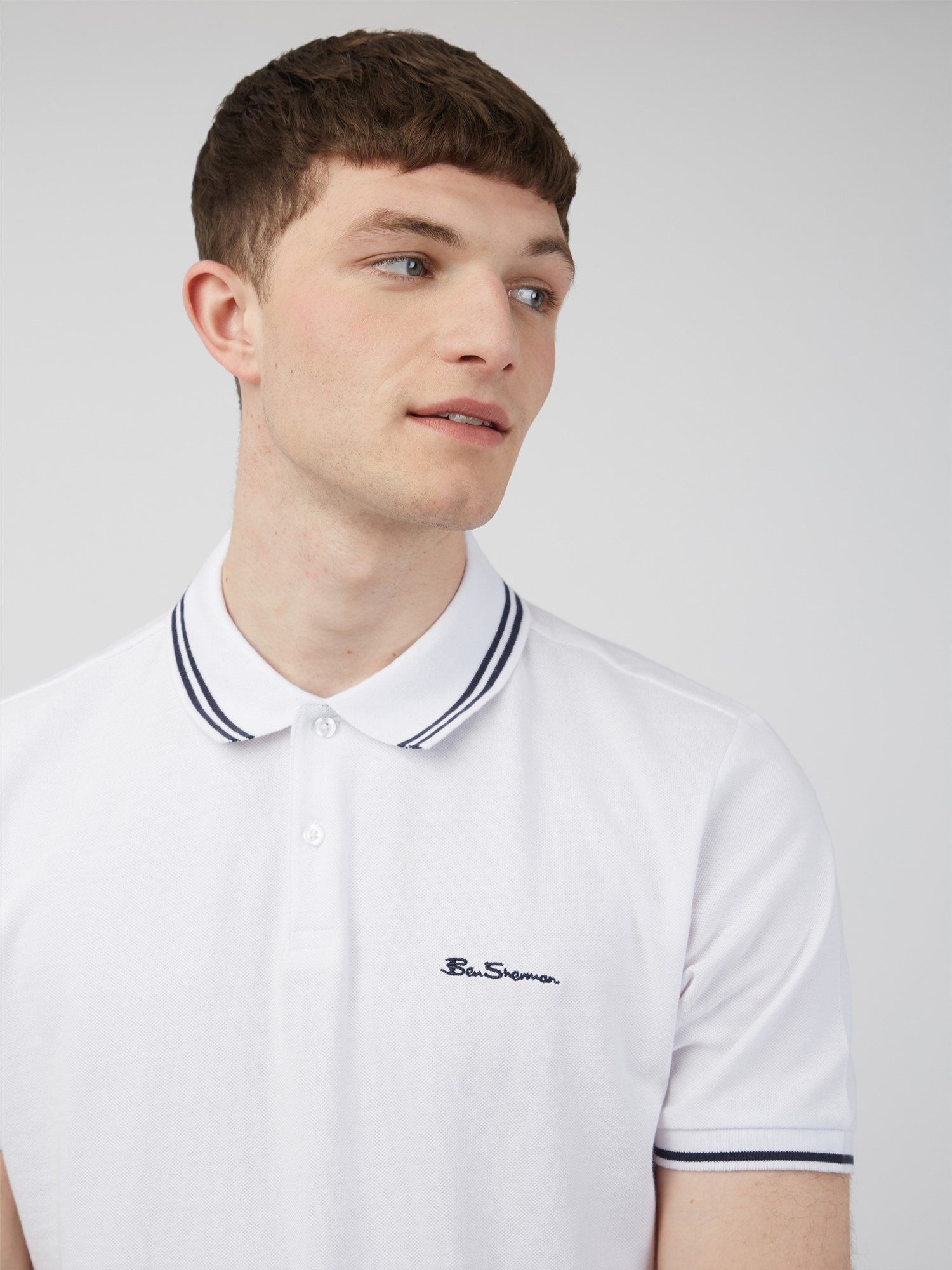 Men's White Romford Polo Shirt | Ben Sherman | Est 1963