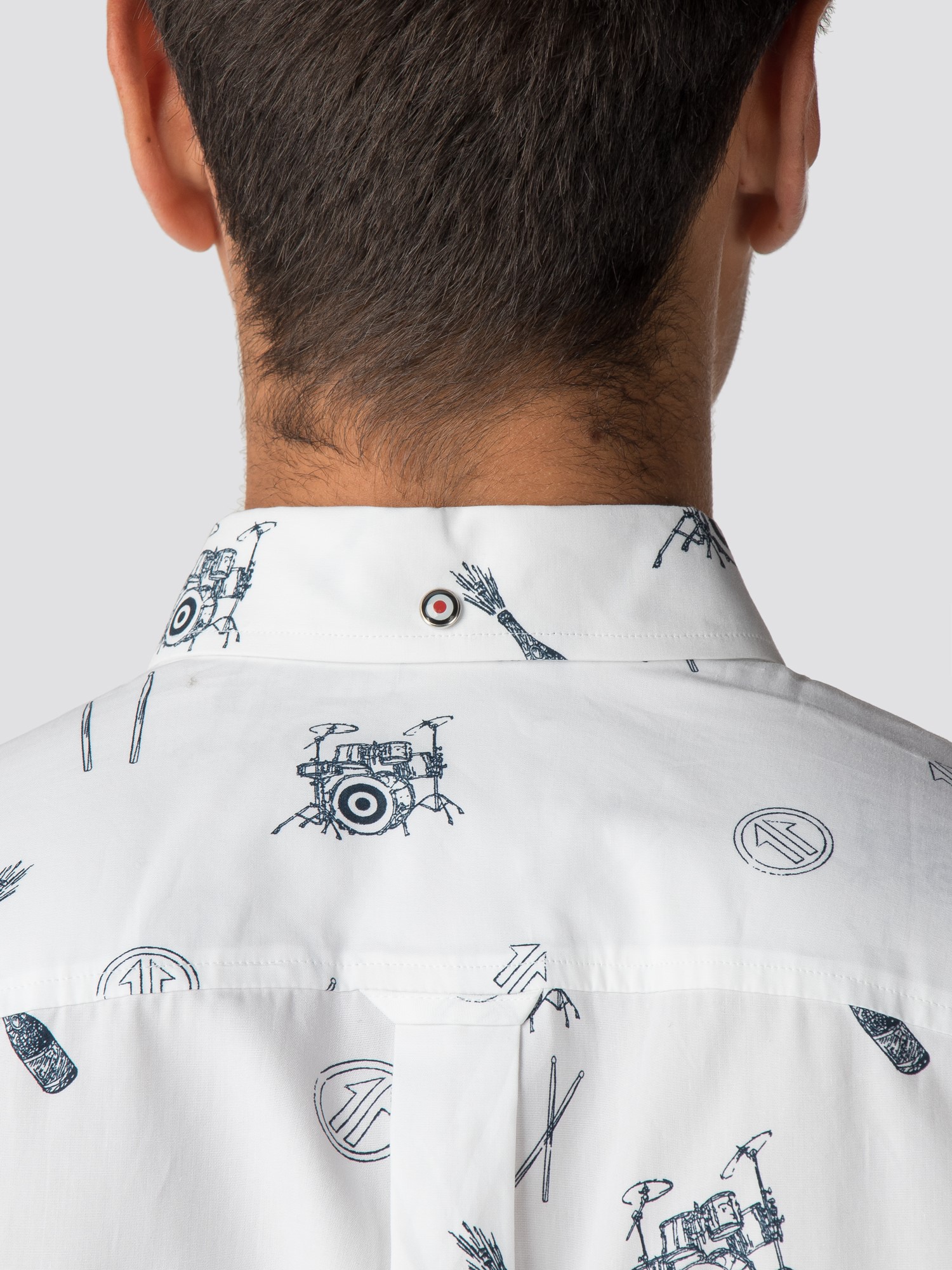 Keith Moon Short Sleeve Drum Print Shirt - Ben Sherman UK