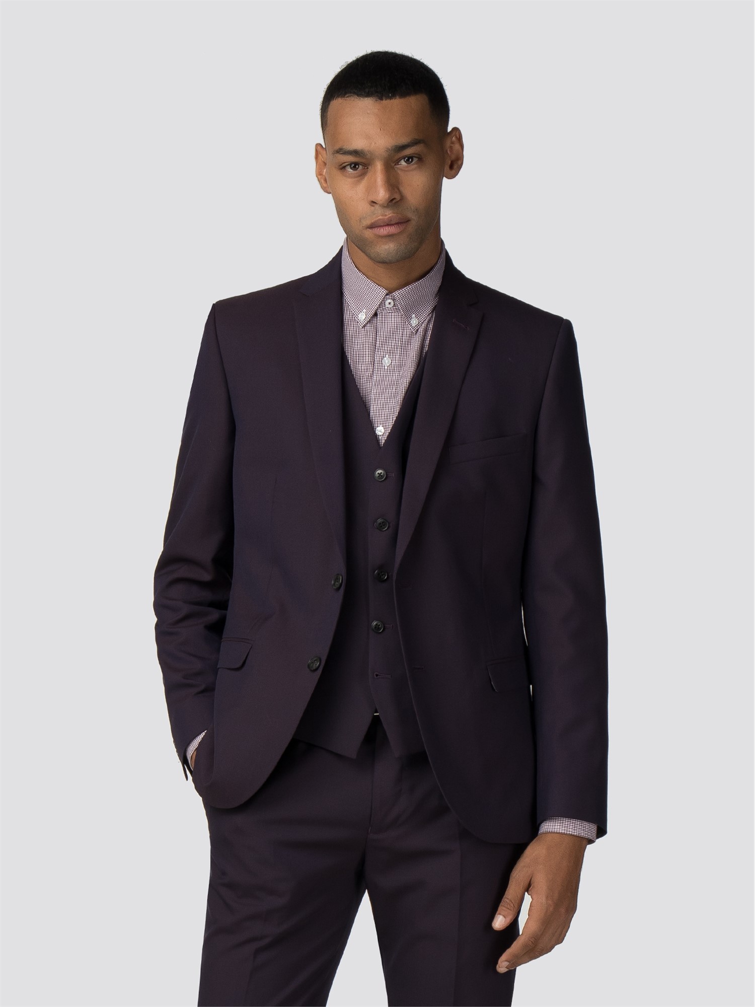 Aubergine Tonic Camden Fit Suit 