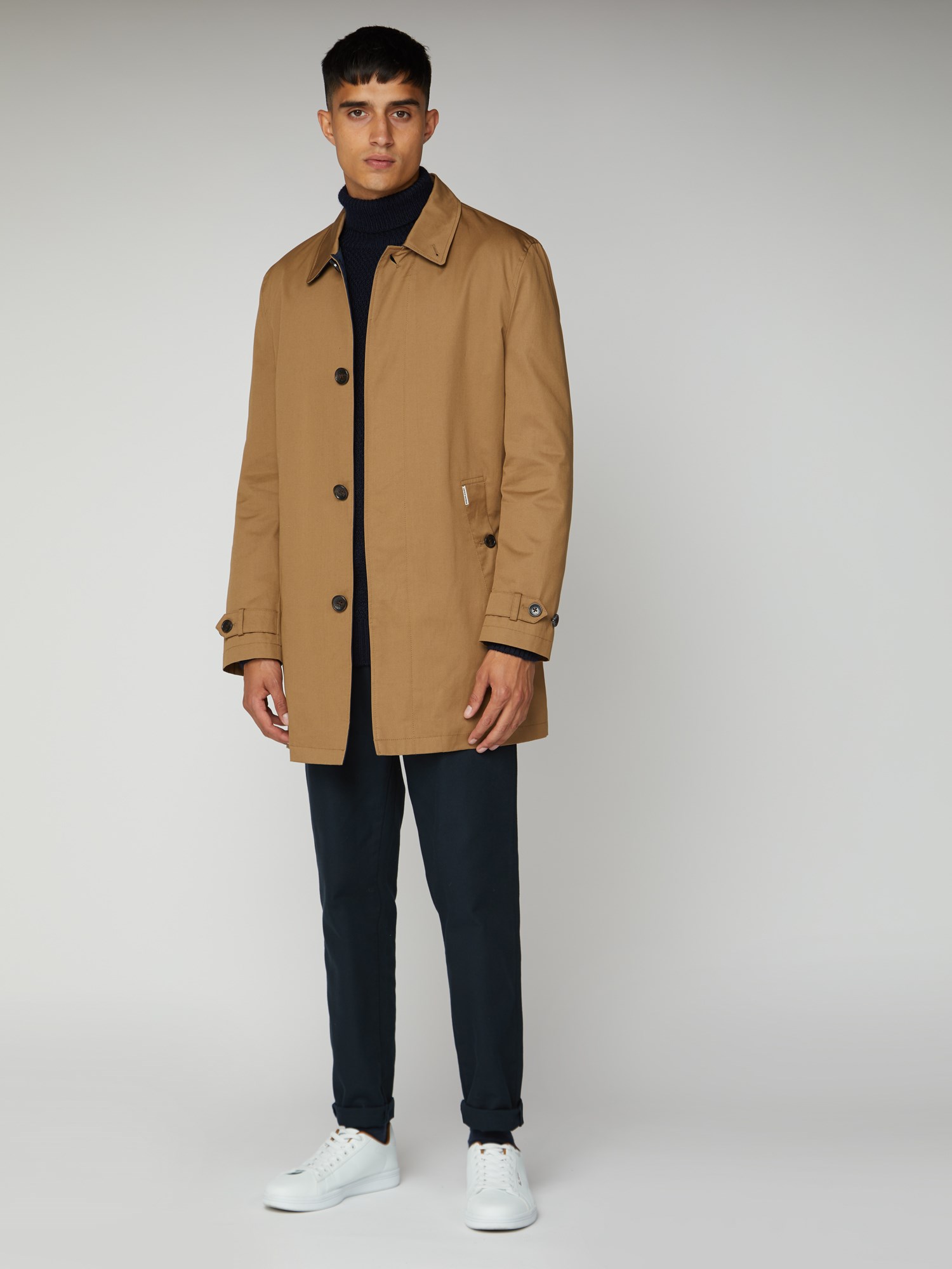 Mens cotton mac jacket best sale