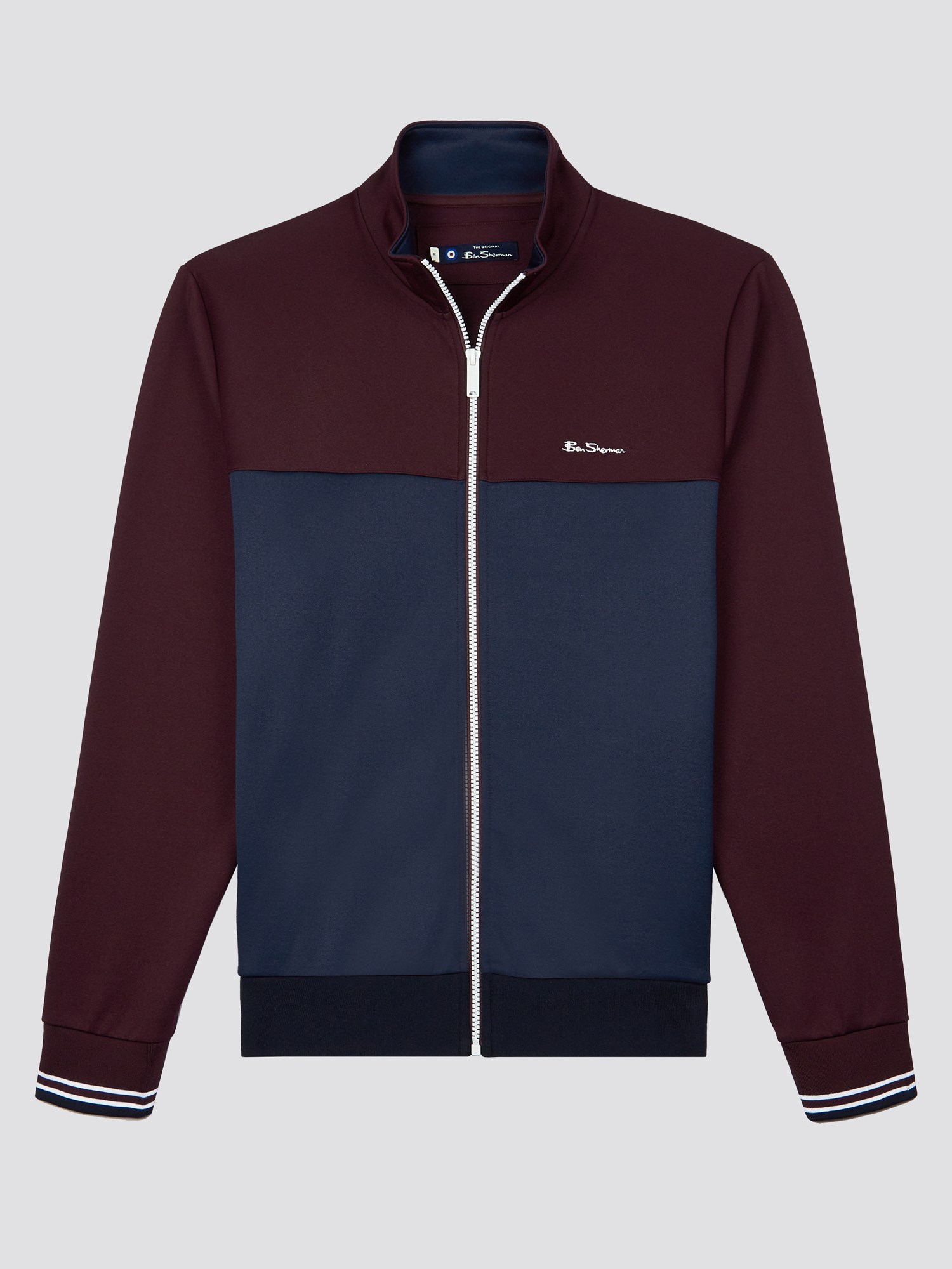 Zip Colour Block Track Top