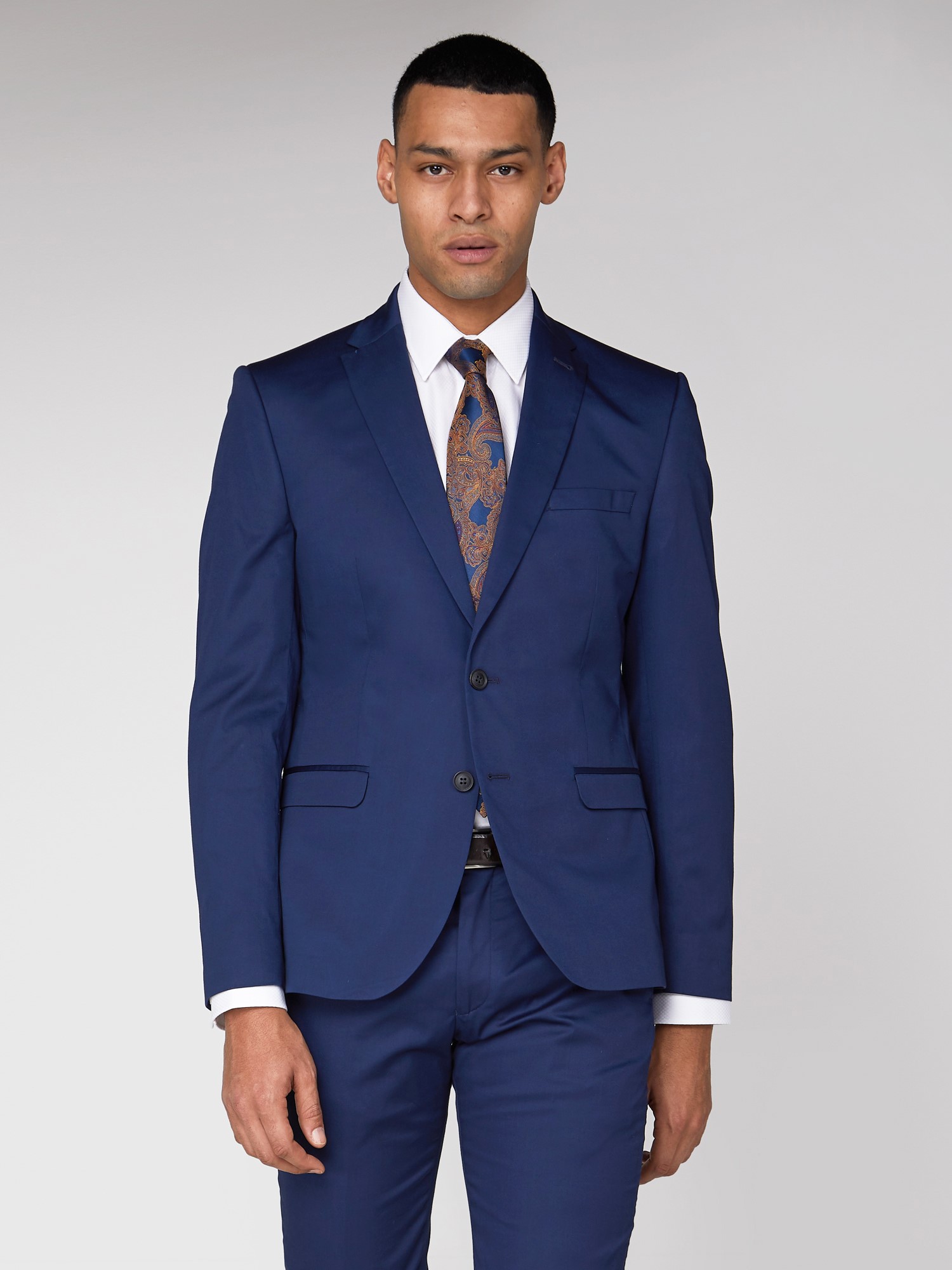 Blue Cotton Camden Suit