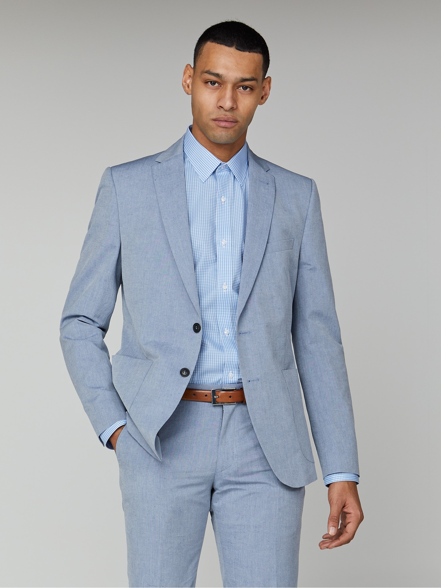 Blue Chambray Camden Suit