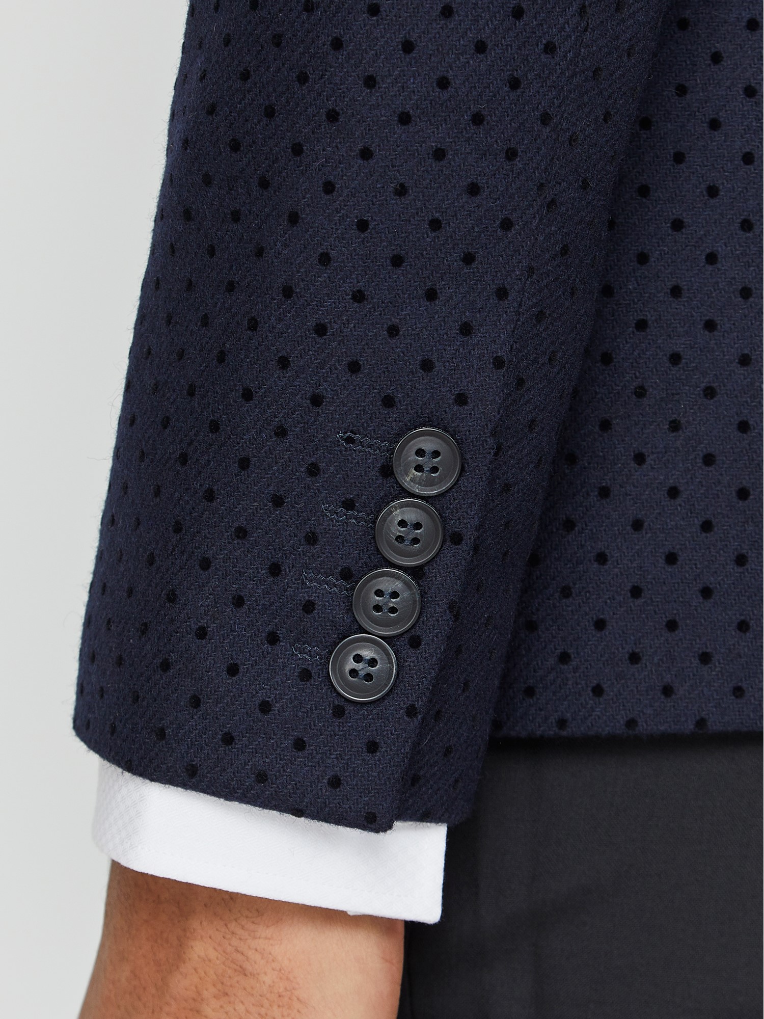 Navy Polka Dot Camden Jacket