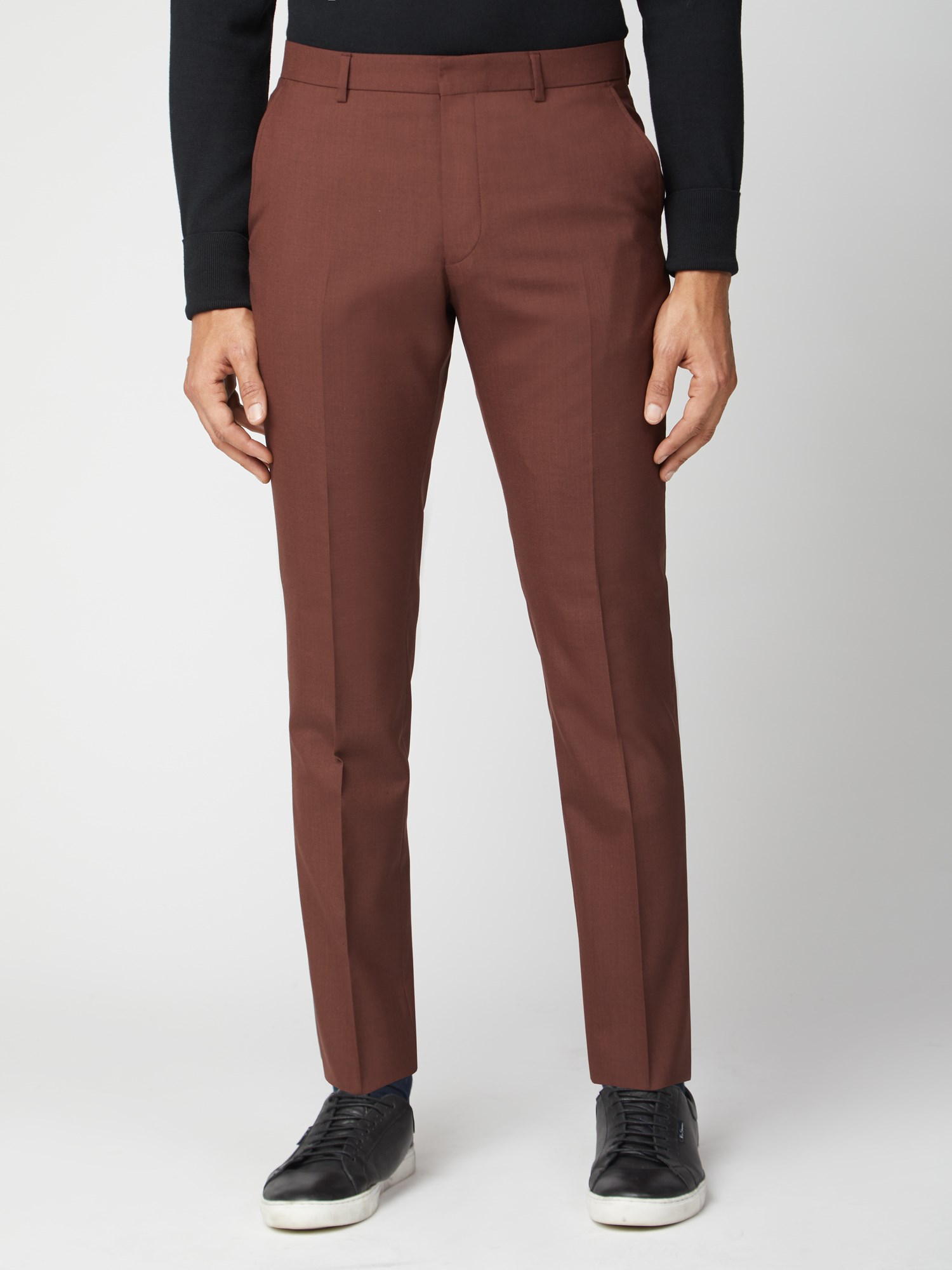 Tobacco Brown Skinny Fit Tonic Trousers, Ben Sherman