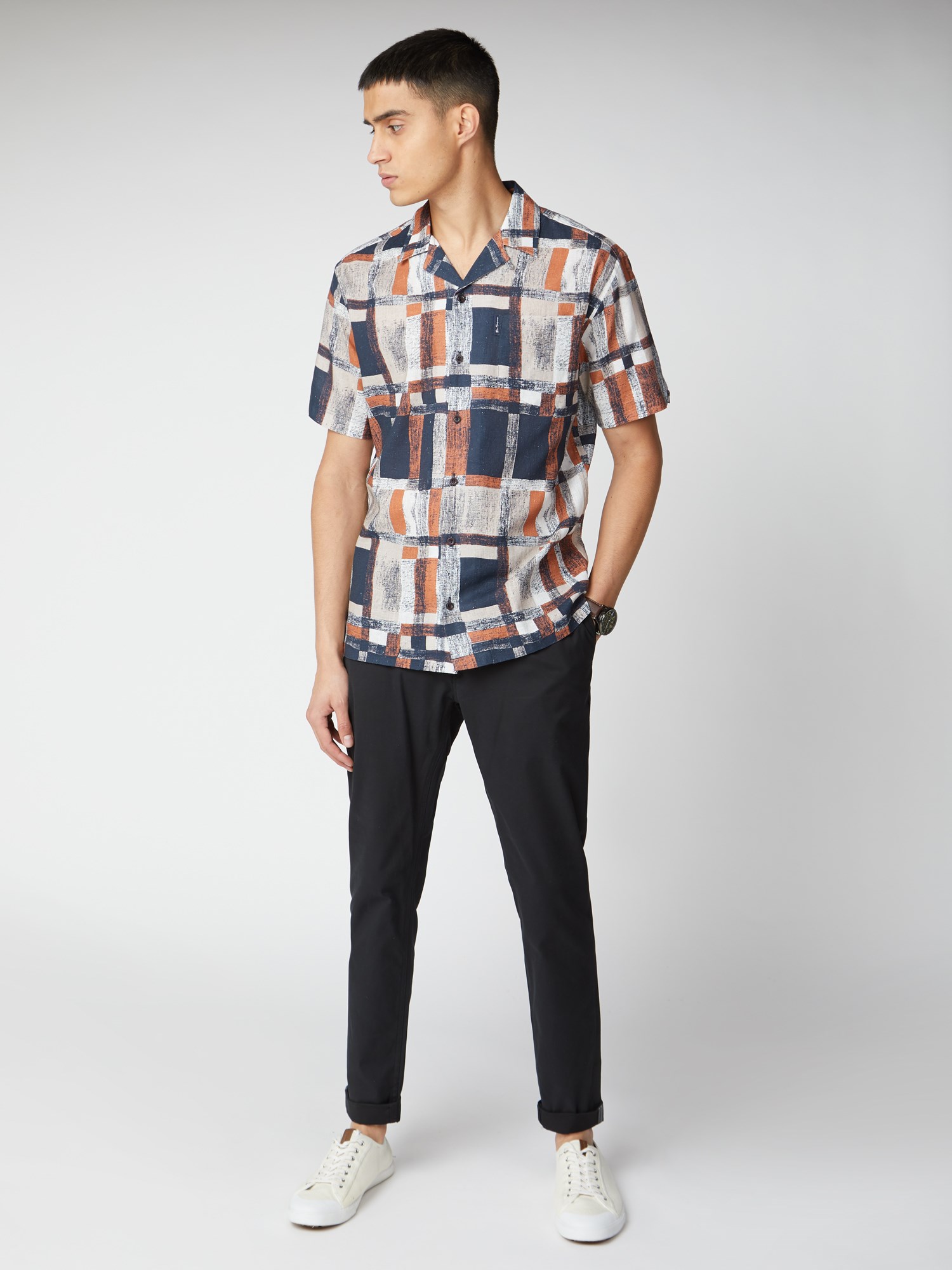 Printed Linen Shirt