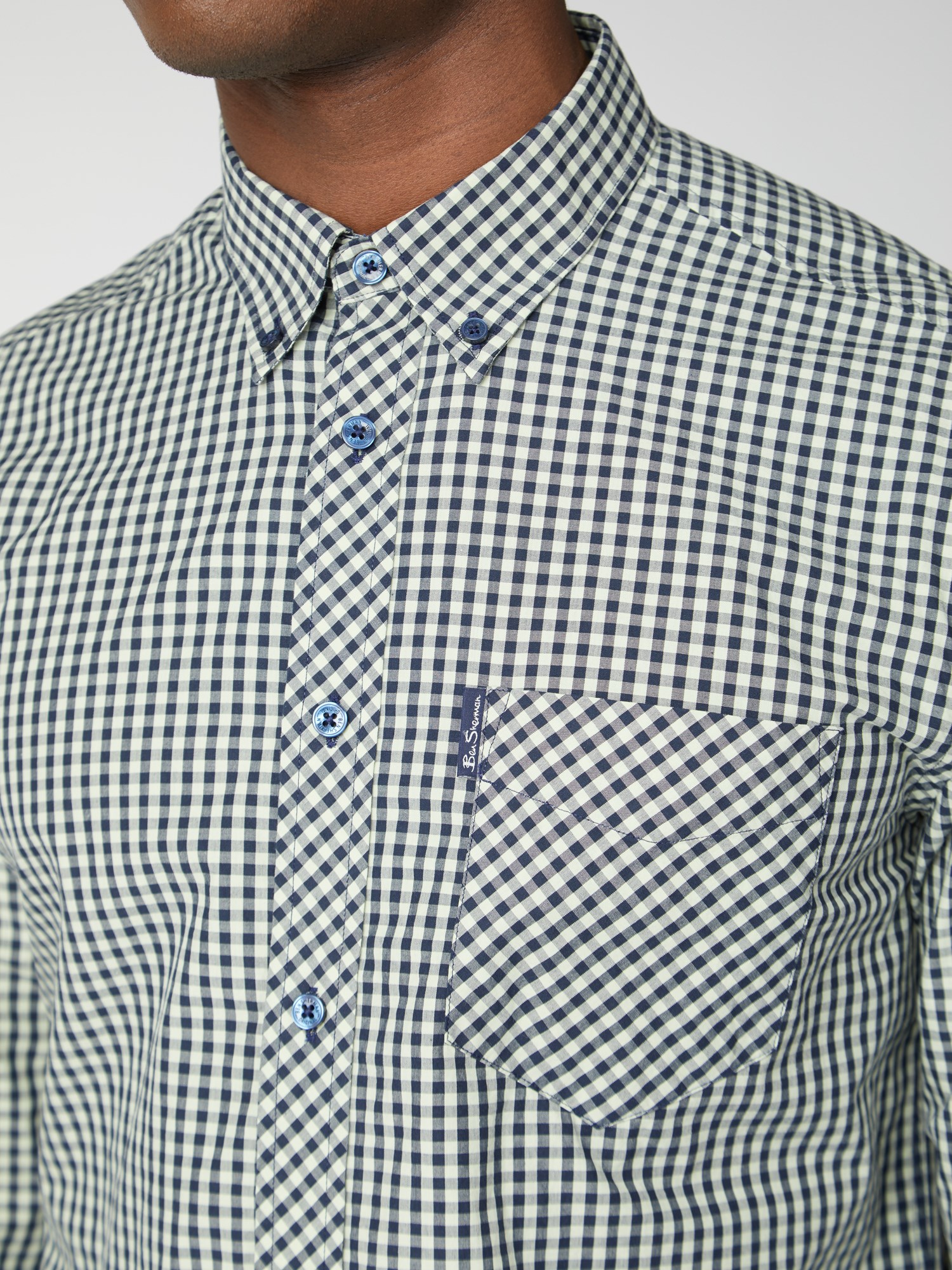 Men's Signature Green Gingham Shirt | Ben Sherman