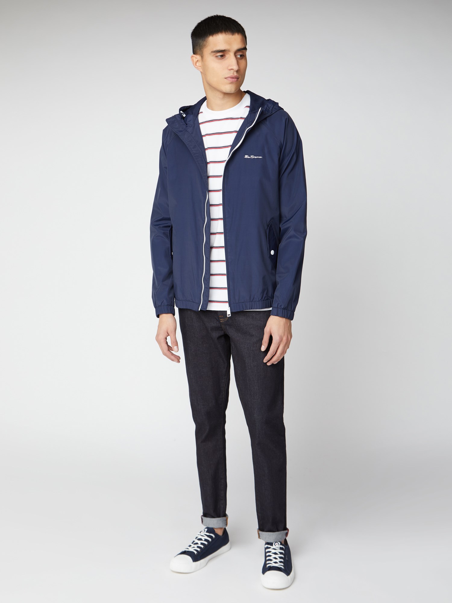 Navy Hooded Jacket