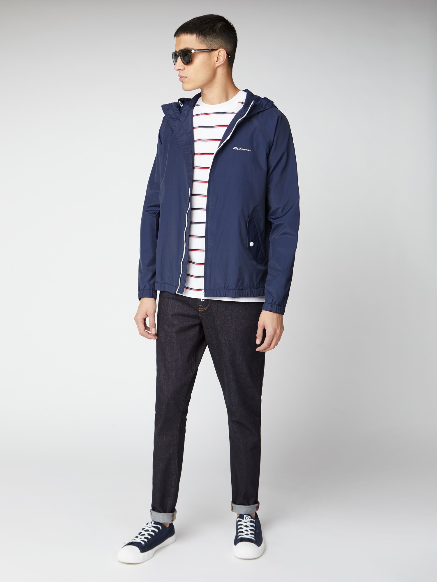 Navy Hooded Jacket