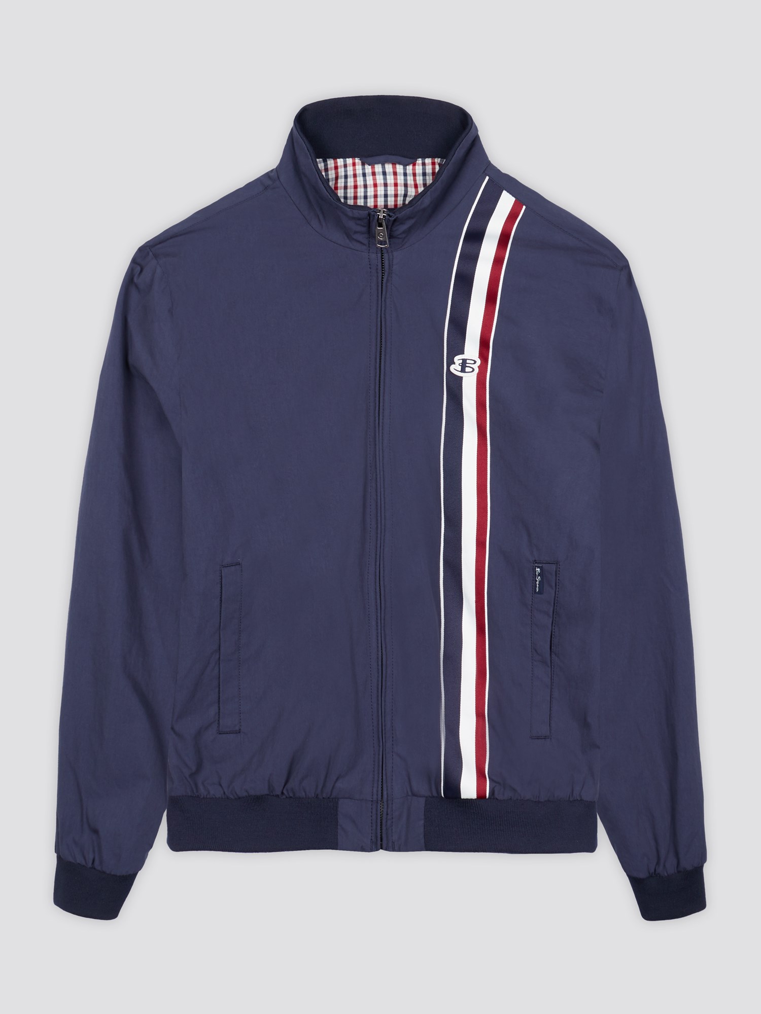 Blue Mod Stripe Sport Harrington Jacket | Ben Sherman | Est 1963