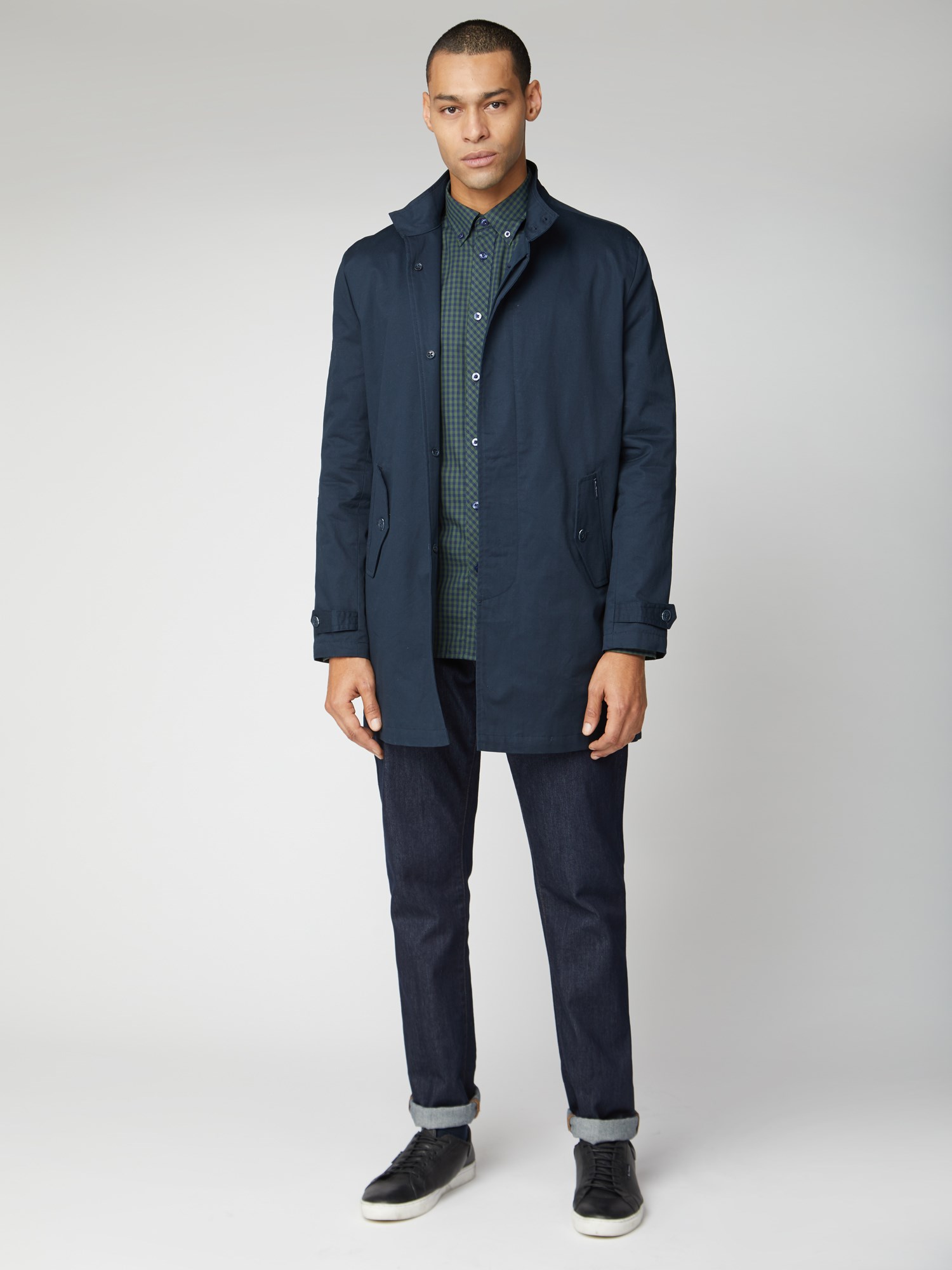 Navy Blue Button Up Mac