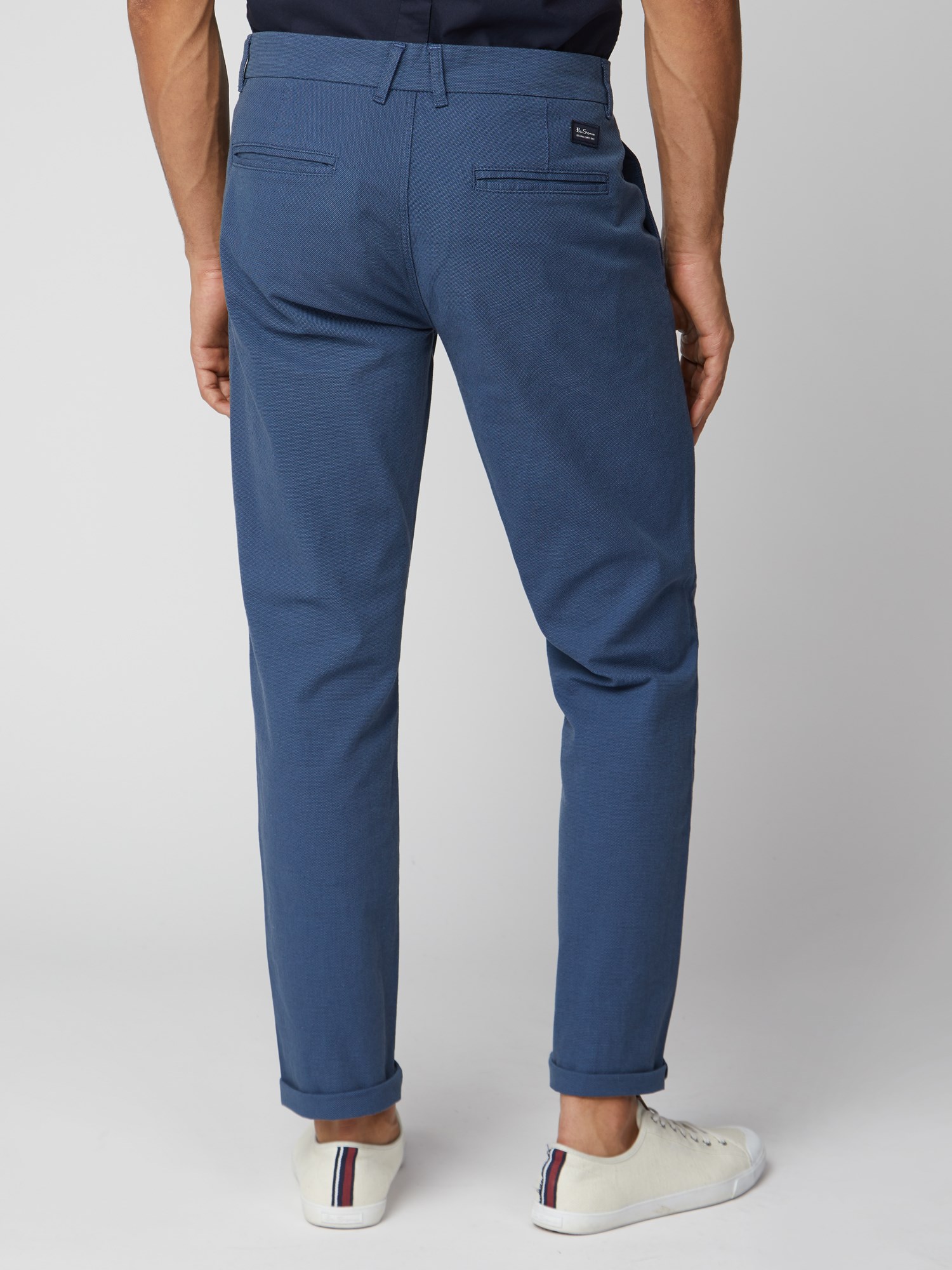 Blue Dobby Trousers