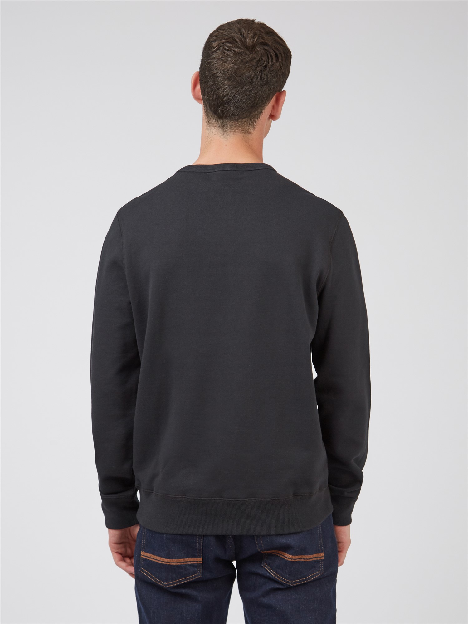 Signature Logo Sweatshirt - Black - Ben Sherman UK
