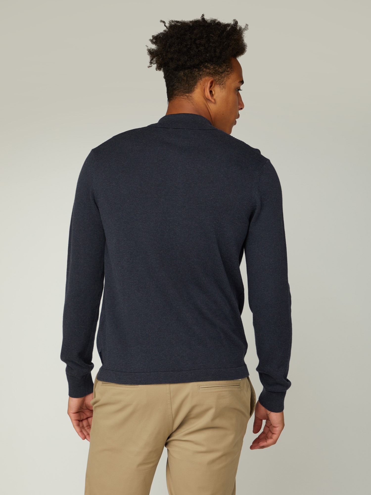 Men's Navy Blue Button Cardigan | Ben Sherman | Est 1963