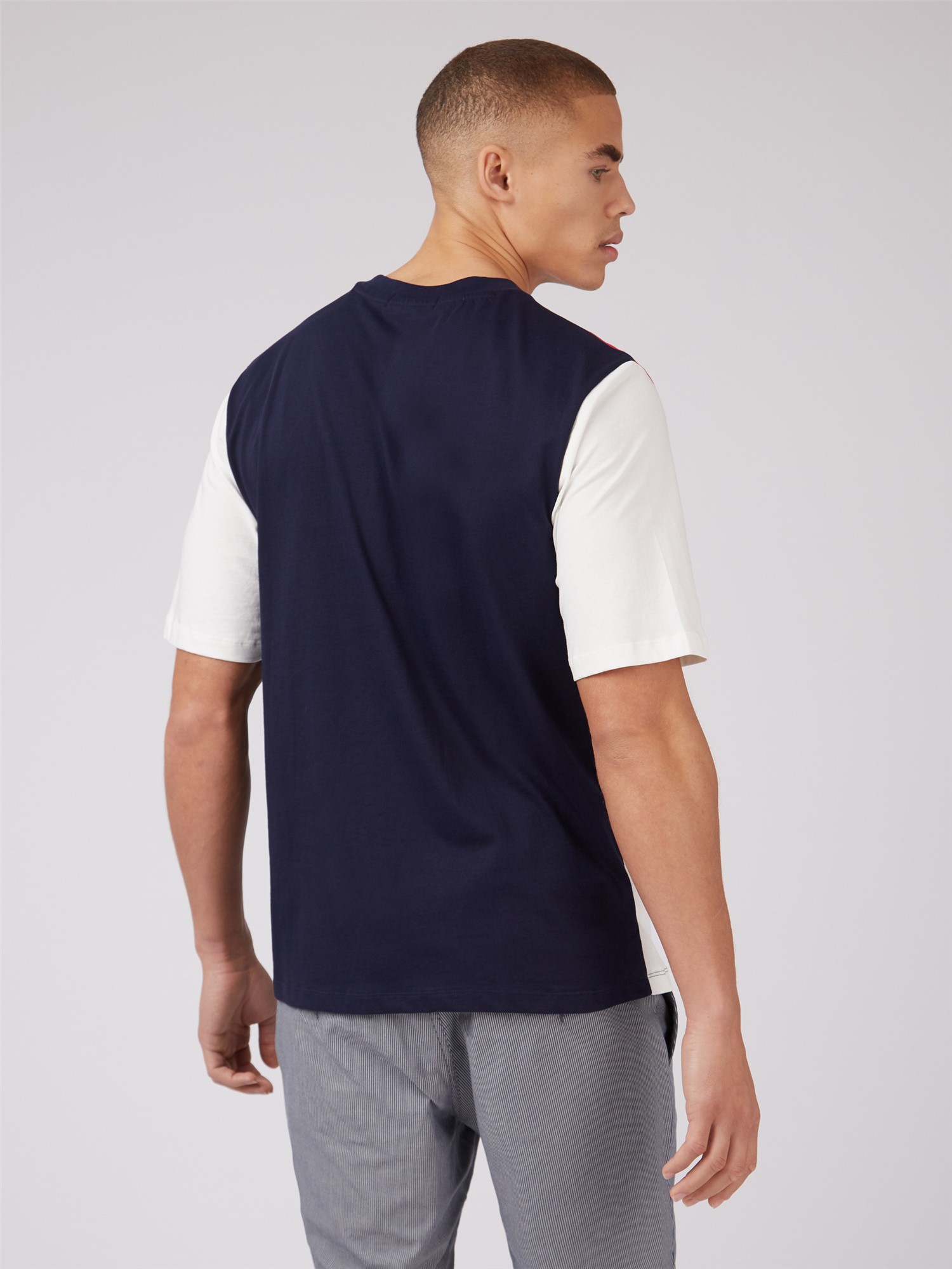 BEN SHERMAN Block Core Collar T-shirt (2色) Ben Sherman Short Sleeve Wave Print Shirt