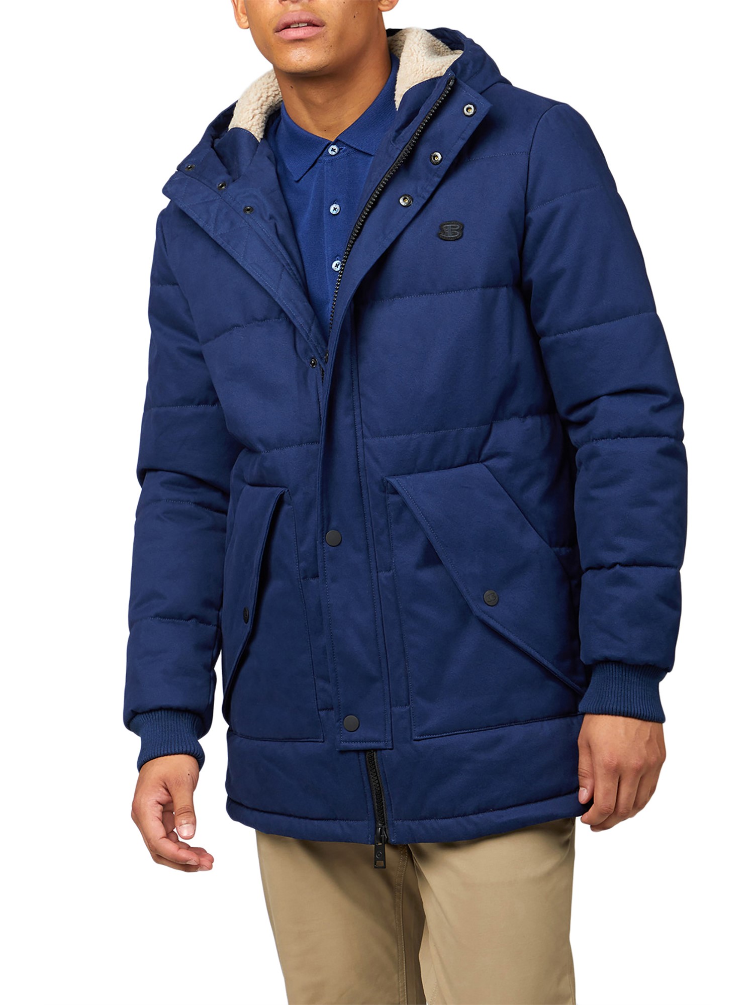 Blue Quilted Mountaineering Jacket