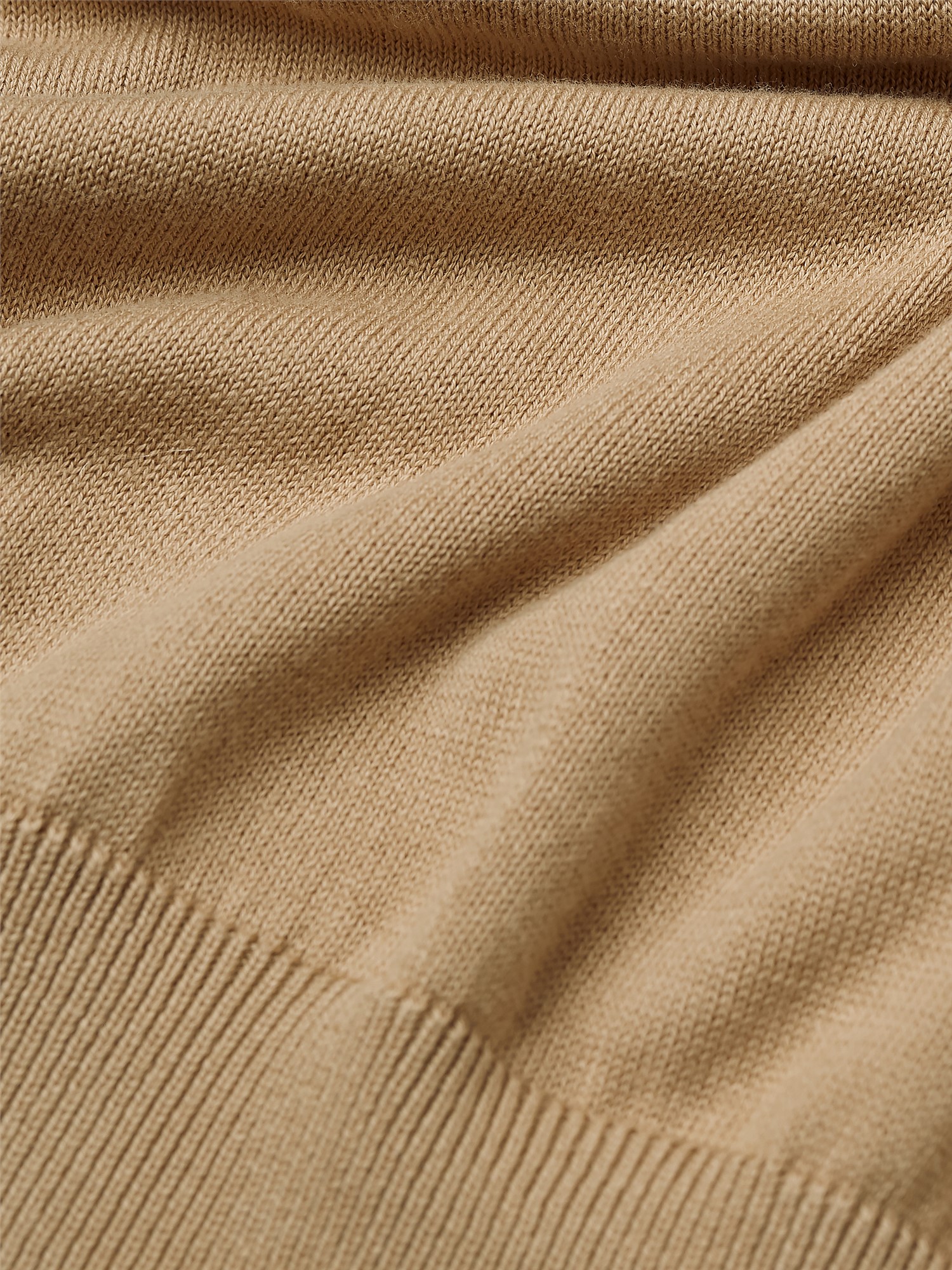 Signature Knitted Polo Shirt - Sand