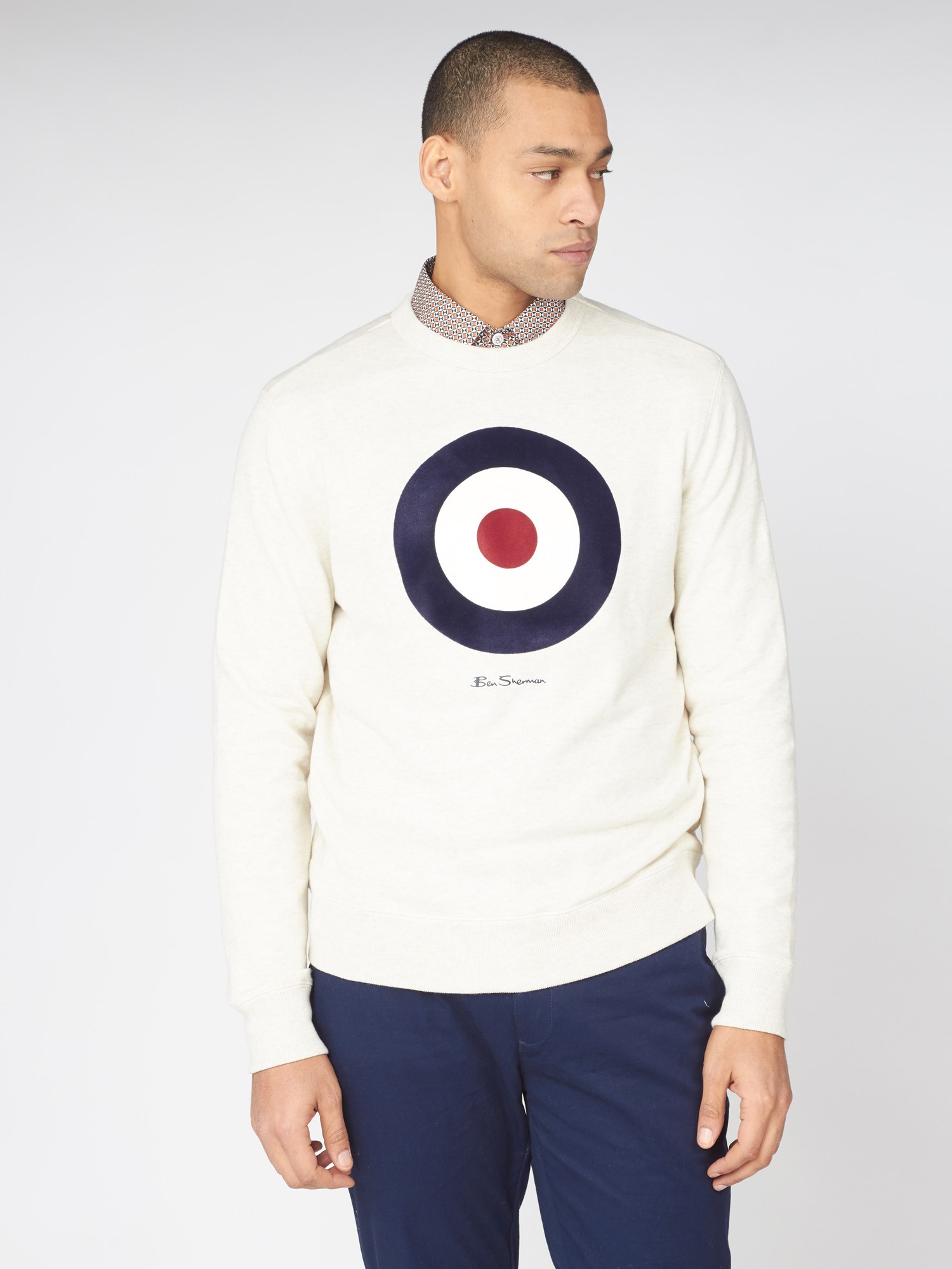 Signature Organic Cotton Target Sweatshirt - Ecru