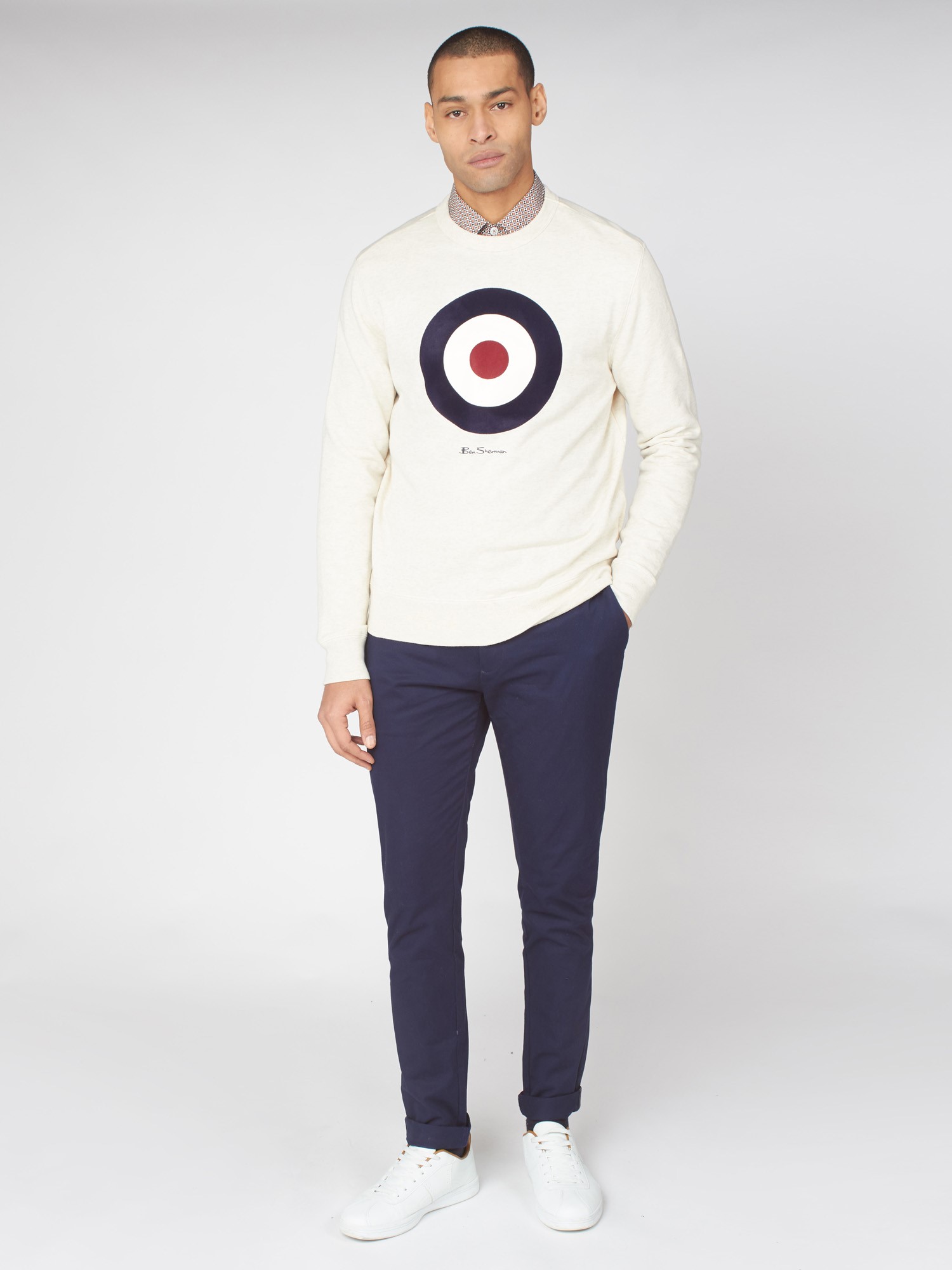 Signature Organic Cotton Target Sweatshirt - Ecru