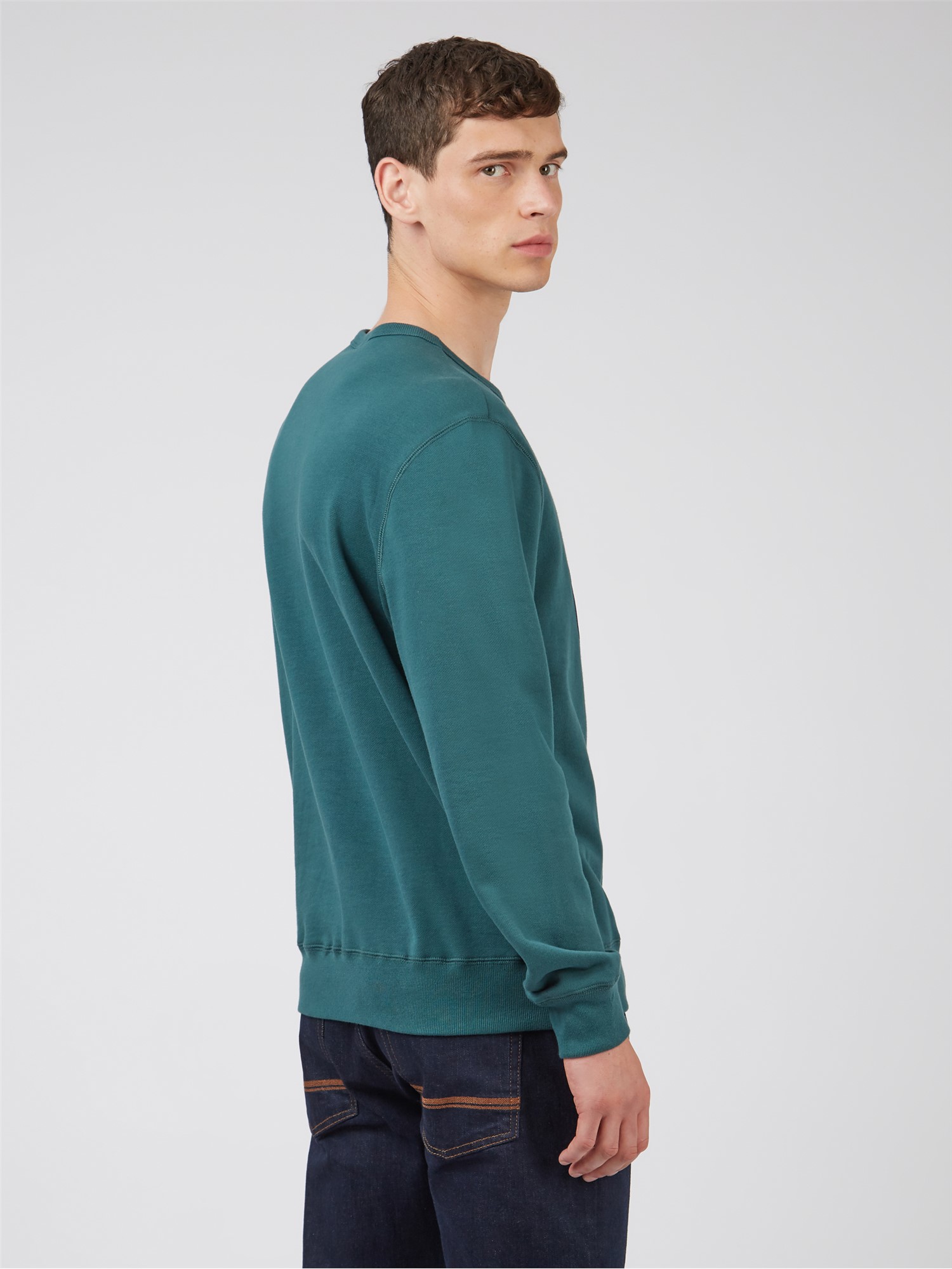 Signature Organic Cotton Target Sweatshirt - Ocean Green