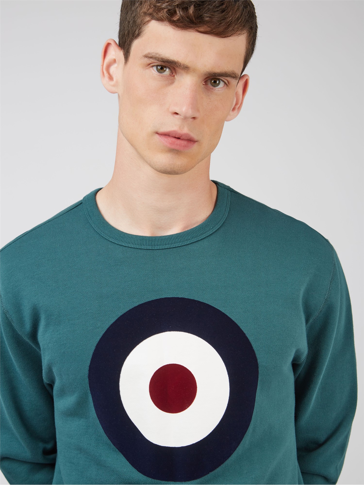 Signature Organic Cotton Target Sweatshirt - Ocean Green