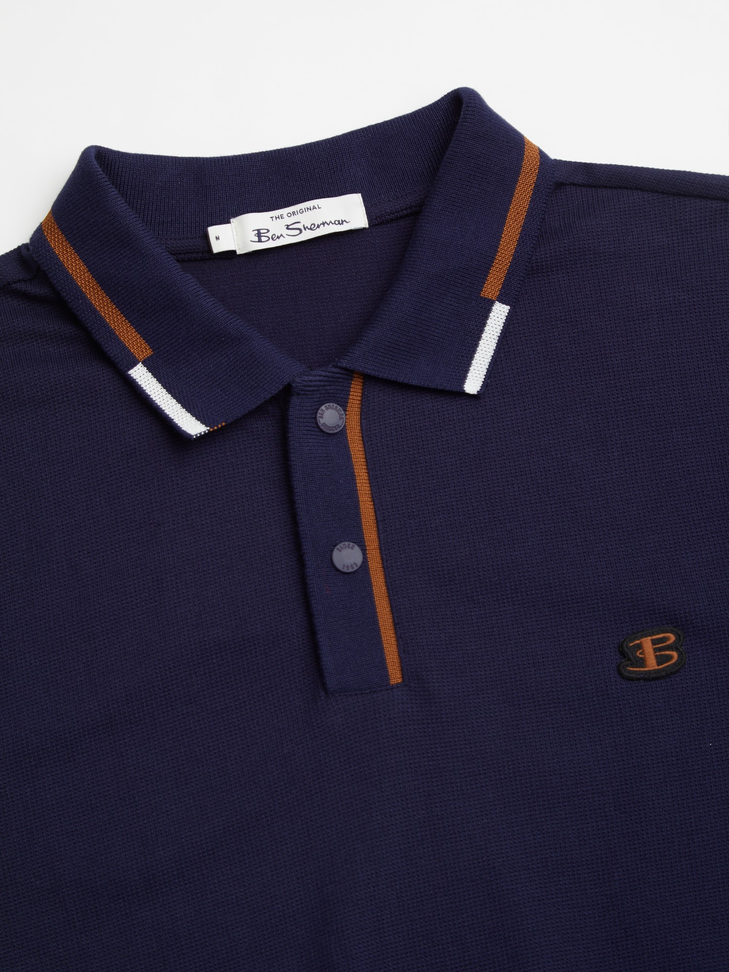 Textured Pique Polo Shirt - Marine