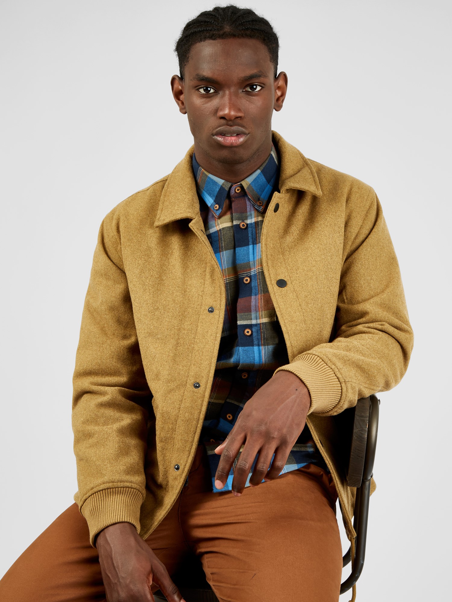 Camel Wool Coach Jacket